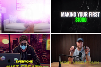 do eye catching youtube  talking head editing with motion graphics