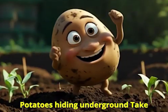 create ai animated stories video for kids with music and voiceover
