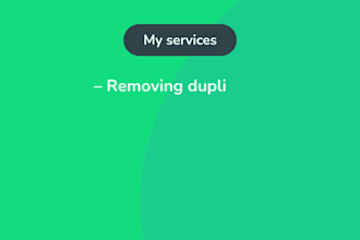 clean, formatting, merge, split, remove duplicates in excel