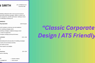 write a professional CV, resume and cover letter