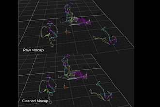 do motion capture data cleaning