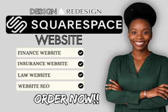 design finance insurance law squarespace website design wix redesign wordpress