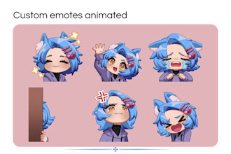 draw and animate custom emotes for streaming