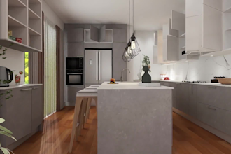 do all interior rendering, kitchen, wardrobe, cabinet design