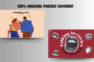 design a professional high quality original podcast cover