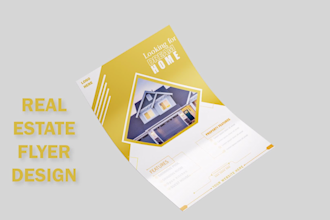 design real estate flyer design