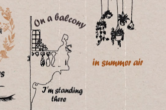 create animated hand drawn lyric video