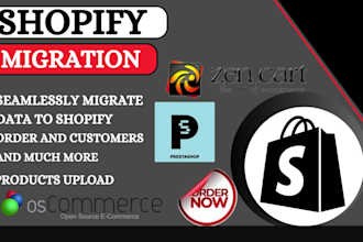 clone website migration from zencart cubecart prestashop oscommerce to shopify