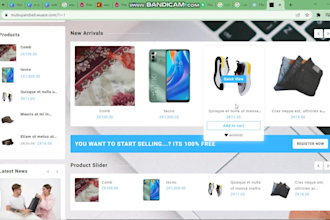 build an ecommerce store and multi vendor store for you in 7 days