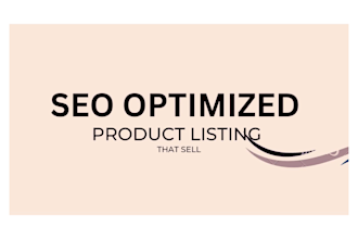 do SEO magic for your listings to boost visibility and sales