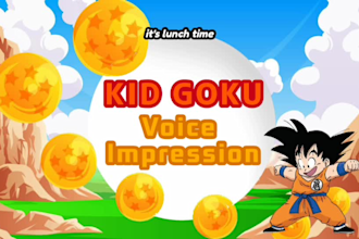 voice kid goku for your anime, game, or project