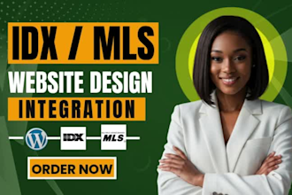 design a professional real estate idx website with mls integration