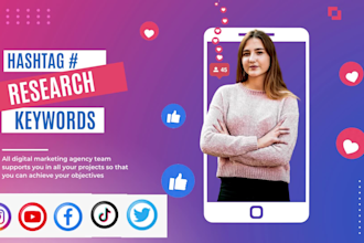 do keywords and hashtags to grow your insta, fb, youtube, twitter, tiktok