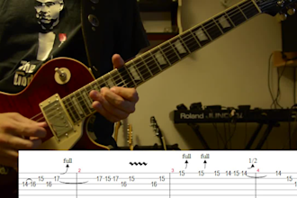 transcribe a guitar solo for you