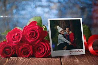 wedding, anniversary, birthday gift video slideshow