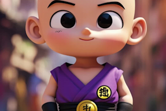 create custom pixar style cartoon characters and portraits