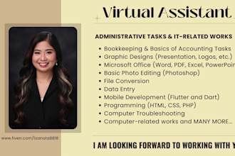 assist and help you as a virtual assistant