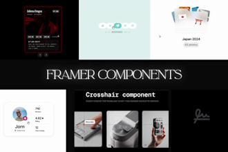 recreate any UI UX element for your website in framer
