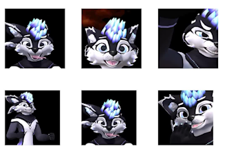 draw furry telegram stickers, fursona animated sticker pack, crypto stickers
