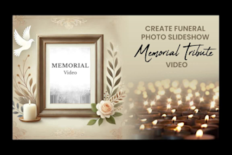 create funeral photo slideshow memorial tribute video