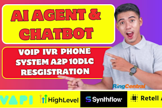 setup gohighlevel  synthflow vapi ai voice agent IVR ai chatbot development