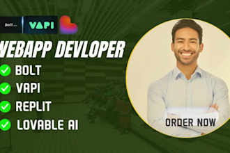 develop saas mvp lovable ai web apps voice agent with bolt vapi botchat website