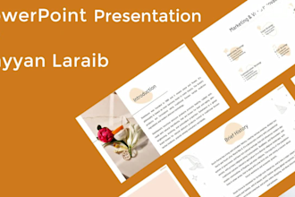 design a powerpoint presentation and pitch deck