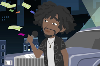 make a perfect 2d cartoon music video for your song