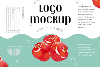 do realistic product and logo mockup