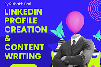 create professional linkedin profile and content writing expert
