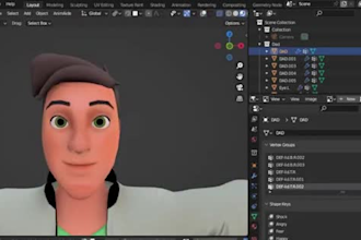 do 3d manual rig,3d character rigging, face expression,lip sync,ue5 face rigging