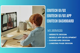 design modern lms website ui ux design lms dashboard edutech app design on figma