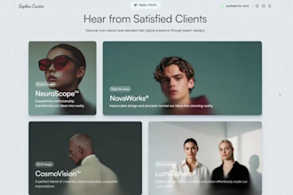 design an interactive framer landing page that converts