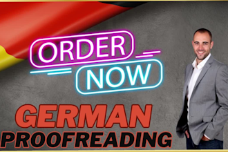 proofread and edit german texts