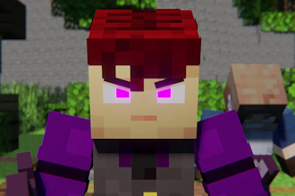create minecraft and other animations in blender