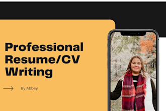 provide professional resume and CV writing services