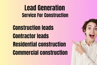 provide targeted lead generation for your construction business
