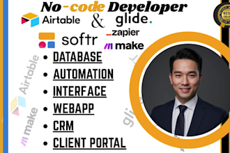 be your airtable database airtable automation softr webapp client portal expert