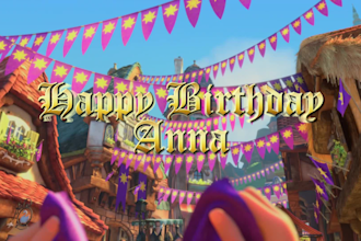 make disney happy birthday wishing video