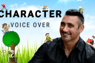 record a character voice over