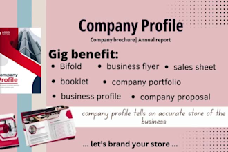 do company profile, annual report, bifold, booklet, company brochure, proposal