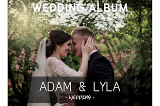 design modern minimalist photobook for wedding and events