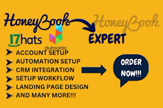 set up honeybook, 17hats,dubsado,stan store project management