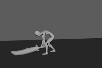 do 3d character animation in blender for games, nft and movies
