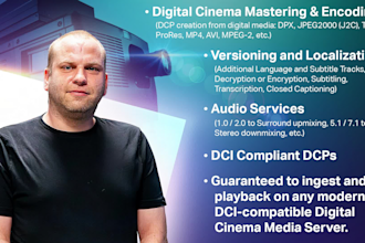 create fully dci compliant dcp for cinema screening
