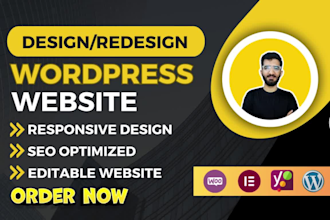 build professional wordpress business, portfolio, blog website in elementor
