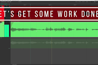 edit mix and master your podcast, or other spoken word project