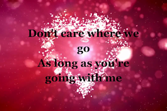 create edit stunning and decent animated video lyrics your song band and artist