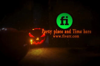 make spooky halloween party video