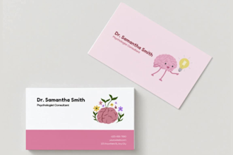 design a clean and modern business card